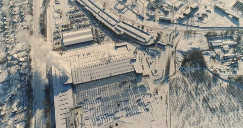 Modern storehouse construction site, the structural steel structure of a new Stock Footage 87458050