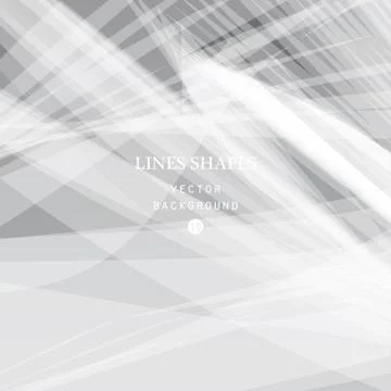 Modern striped abstract background vector. Gray white monochrome Stock Illustration