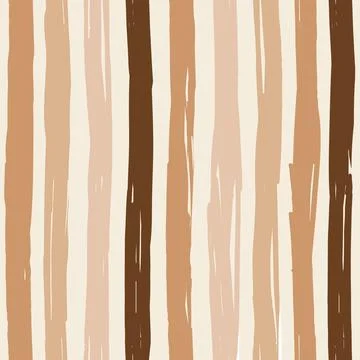Modern striped hand drawn pattern for surface and fabric Stock Illustration