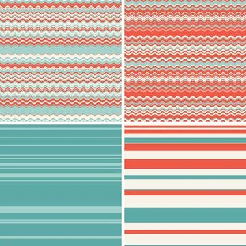Modern striped vector background collection delivering vibrant color options, Stock Illustration