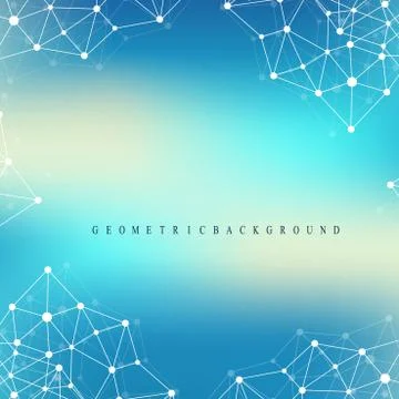 Modern Structure Molecule DNA. Atom. Molecule and communication background for 스톡 일러스트