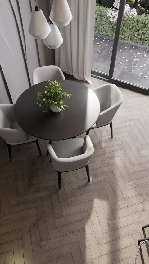 Modern studio apartment with open space living room and kitchen Stock Footage 308630605