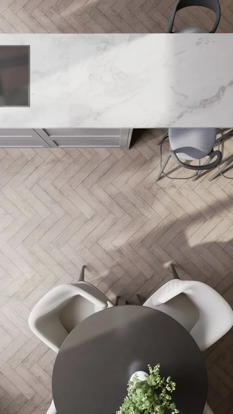 Modern studio apartment with open space living room and kitchen Stock Footage 308631235