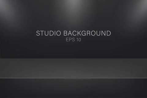 Modern studio background, great design for any purposes. Vector black abstrac Stockillustratie