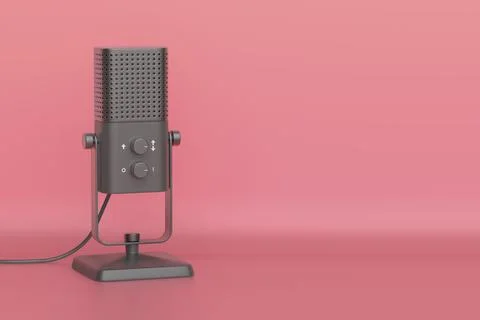 Modern studio microphone イラスト素材