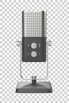 Modern studio microphone イラスト素材