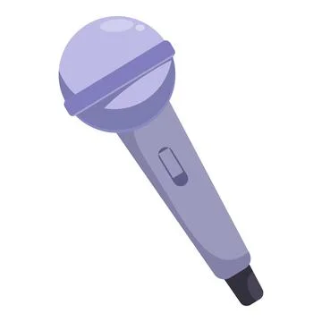 Modern studio microphone for recording voice Illustrazione stock