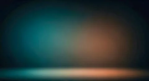 Modern studio presentation concept empty dark room background glowing teal bl イラスト素材