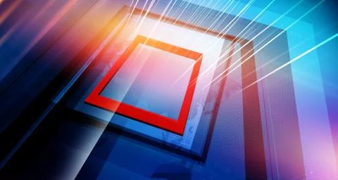 Modern studio space with big flat screens concept series Иллюстрация