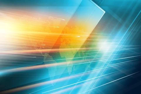 Modern studio space with diagonal big flat TV screens concept series Stock Illustration