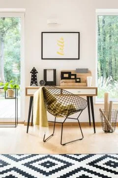 Modern study space interior Foto stock