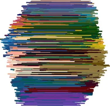 Modern style abstraction in bright colors. Stock Illustration