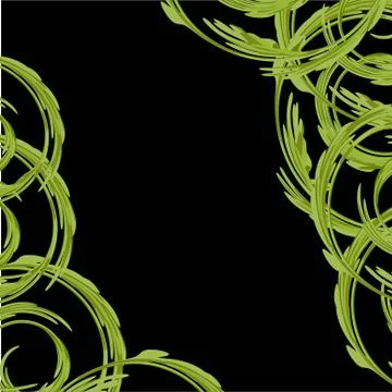 Modern style abstraction with composition made of various rounded shapes in c Stock-Illustration