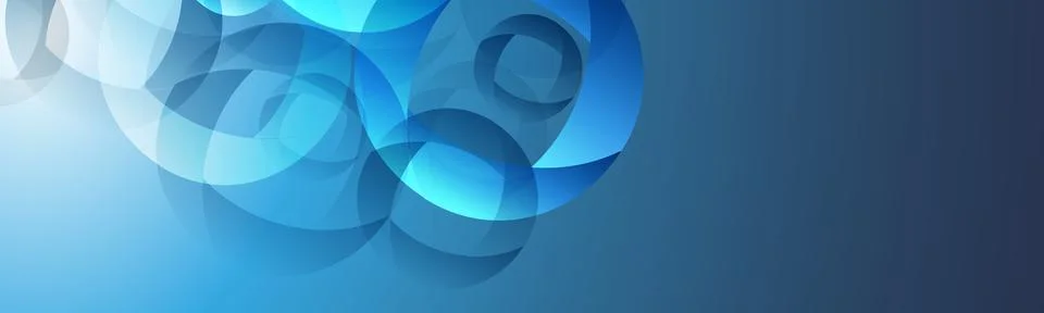 Modern Style Background, Header or Banner Design with Large Blue Overlappin.. Stock Illustration