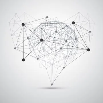 Modern Style Cloud Computing, Networks Structure, Telecommunications Concept 스톡 일러스트