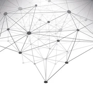 Modern Style Cloud Computing, Networks Structure, Telecommunications Concept Stock Illustration