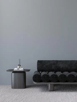 Modern style conceptual interior room 3d illustration Stock Illustration