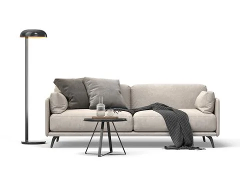 Modern style conceptual interior room 3d illustration Illustrazione stock