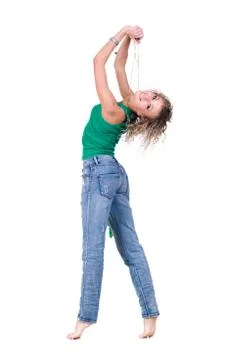 Modern style dancer posing 库存照片