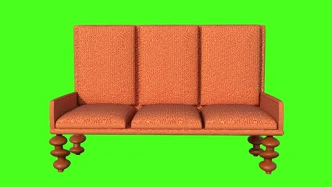 Modern style fabric sofa Stock Footage 341681430