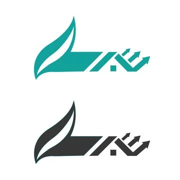 Modern style leaf home or leaf house logo design pro vector Stock Illustration