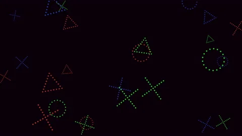 Modern style pattern with geometric shapes Vidéo 202107082