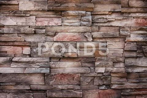 Modern style of stone wall Stock Photos