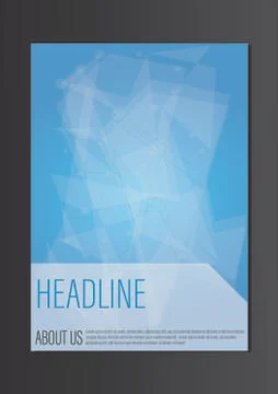 Modern Style Tiled Flyer or Cover Design for Your Business with Blurred Urban Stock Illustration