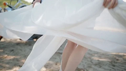 Modern stylish biker wedding Stock Footage 73287123