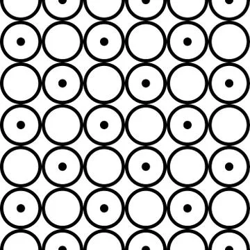 Modern stylish circle vector seamless pattern. イラスト素材