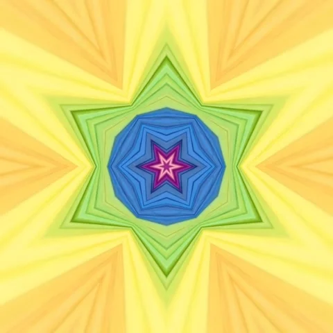 Modern stylish geometric shape rainbow pattern background,Kaleidoscope,Seamless Stock Footage 227473088