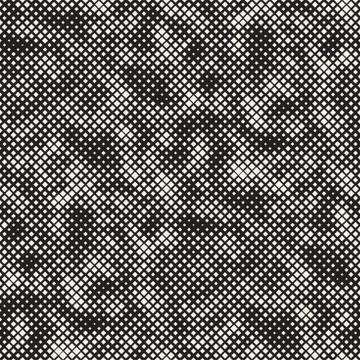 Modern Stylish Halftone Texture. Endless Abstract Background With Random Si.. Stock Illustration