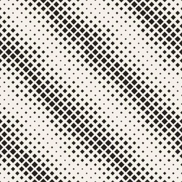 Modern Stylish Halftone Texture. Endless Abstract Background With Random Size Stock Illustration