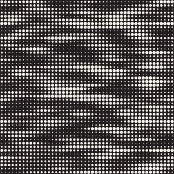 Modern Stylish Halftone Texture. Endless Abstract Background With Random Circ Stock Illustration