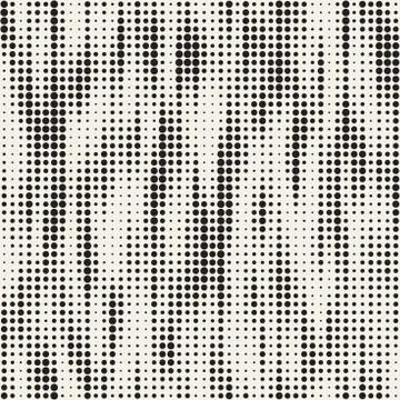 Modern Stylish Halftone Texture. Endless Abstract Background With Random Size Stock Illustration