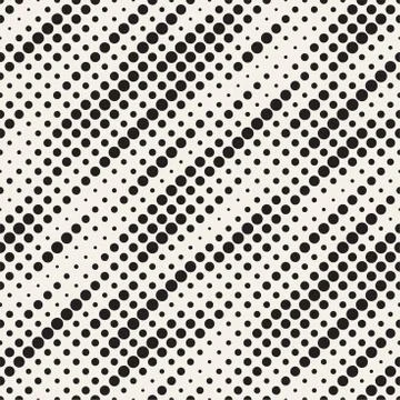 Modern Stylish Halftone Texture. Endless Abstract Background With Random Size 스톡 일러스트
