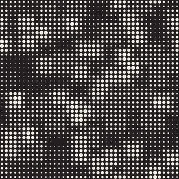 Modern Stylish Halftone Texture. Endless Abstract Background With Random Size 스톡 일러스트