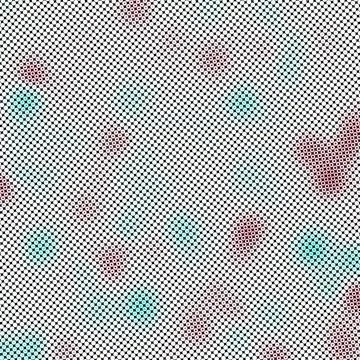 Modern Stylish Halftone Texture with Random multicolored Size circles and rings 스톡 일러스트