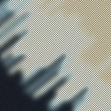 Modern Stylish Halftone Texture with Random multicolored Size circles and rings Stock Illustration