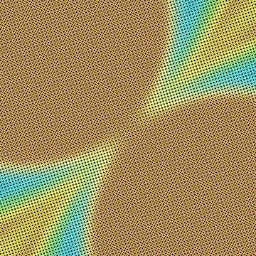 Modern Stylish Halftone Texture with Random multicolored Size circles and rings Stock Illustration