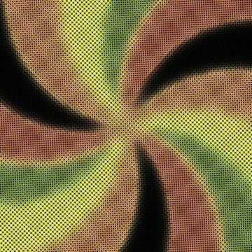 Modern Stylish Halftone Texture with Random multicolored Size circles and rings Stock Illustration