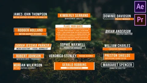 Modern &amp; Stylish Lower Thirds After Effects stock