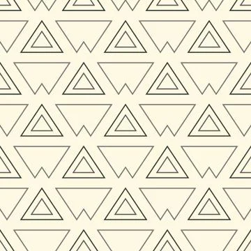 Modern stylish repeating geometric texture of monochrome shapes of triangle Stock Illustration