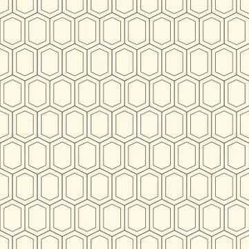Modern stylish repeating geometric texture of monochrome shapes of hexagon va Illustrazione stock
