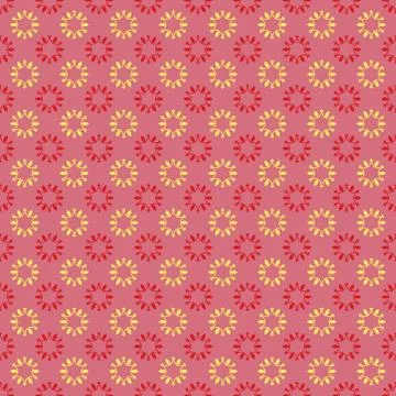 Modern stylish seamless pattern in blue and white texture on red backgound. Stock Illustration