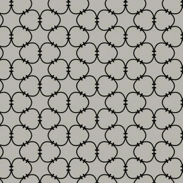 Modern stylish seamless  pattern on grey background. Stock Illustration