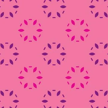 Modern stylish seamless pattern on pink background. Stock Illustration