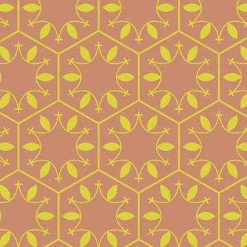 Modern stylish seamless  pattern in yellow and orange texture. Stock Illustration