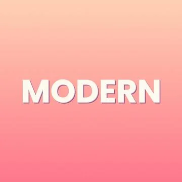 Modern stylish text with clean gradient background illustration Stock Illustration