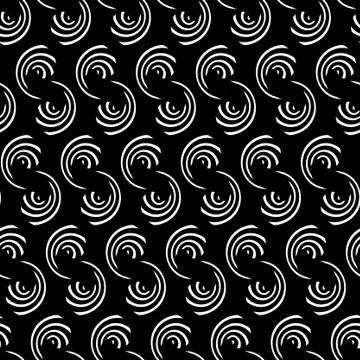 Modern stylish texture on black background Stock Illustration